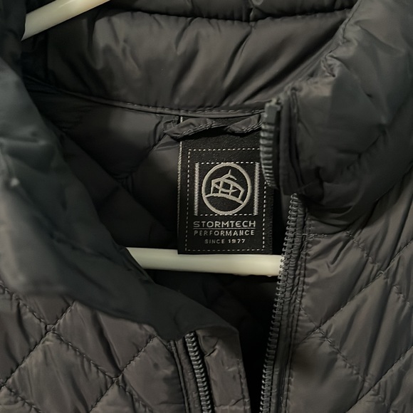 Ladies Chevrolet Racing Stormtech Puffer Winter Coat Grey Size M - Picture 3 of 6